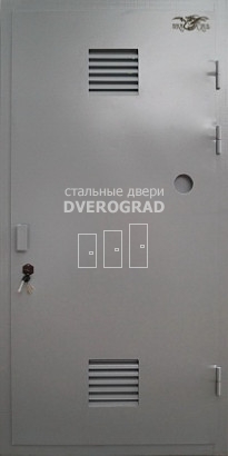 Входная дверь: модель Дверь в котельную с верхним и нижним вентканалом-12