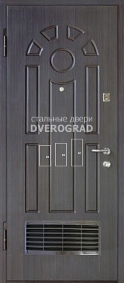 Входная дверь: модель Дверь в котельную с внешней отделкой МДФ-13