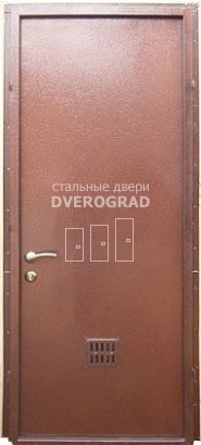 Входная дверь: модель Дверь порошок с вентиляционной решеткой-19