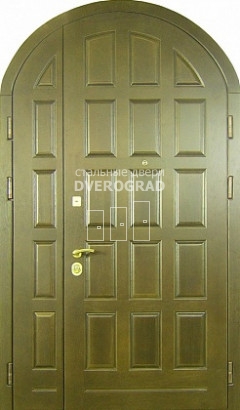 Входная дверь: модель Входная двустворчатая арочная дверь