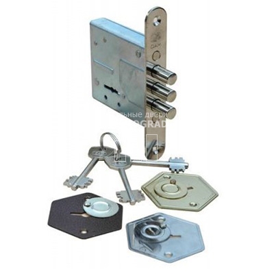 Замок врезной сувальдный BORDER (Бордер) 73100 (ЗВ8-6/13)