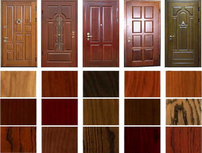 образцы дверных панелей из массива дуба